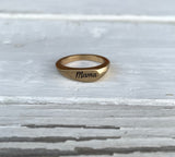 Love Mama Gold Combo Set Heart Shape Rings