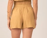Elan’s Mustard Drawstring Shorts w/Pockets