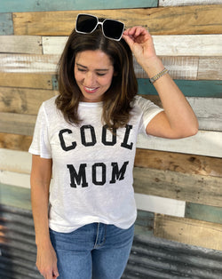 Cool Mom White Graphic Tee